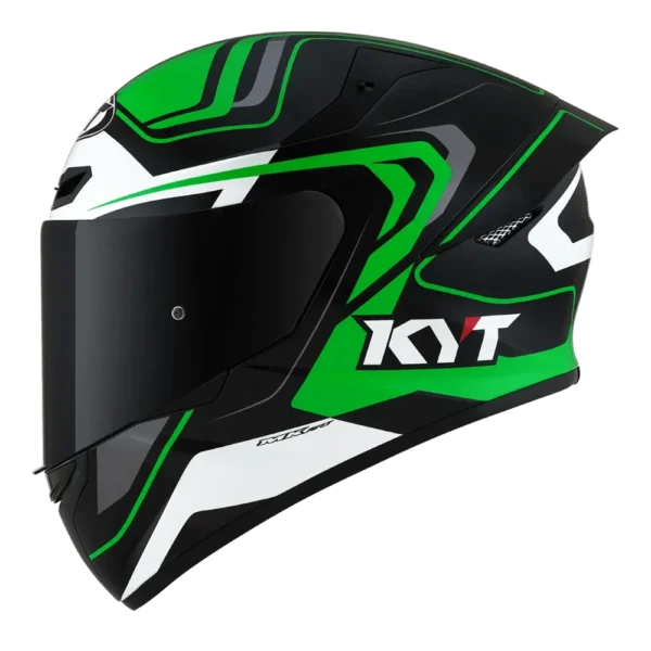 KYT TT-COURSE OVERTECH BLACK GREEN