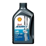 SHELL ADVANCE ULTRA 4T 15W50 FULLY SYNTHETIC ENGINE OIL (1 L)