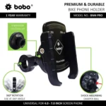 BOBO BM4 PRO JAW-GRIP BIKE PHONE HOLDER (WITH VIBRATION CONTROLLER)