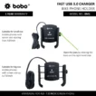 BOBO BM1 JAW-GRIP BIKE PHONE HOLDER (WITH FAST USB 3.0 CHARGER) - Image 2