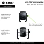 BOBO BM4 JAW-GRIP BIKE PHONE HOLDER