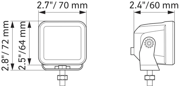 HELLA Black Magic LED Cube 2.7″