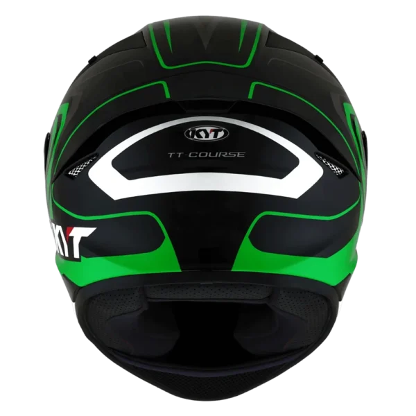 KYT TT-COURSE OVERTECH BLACK GREEN