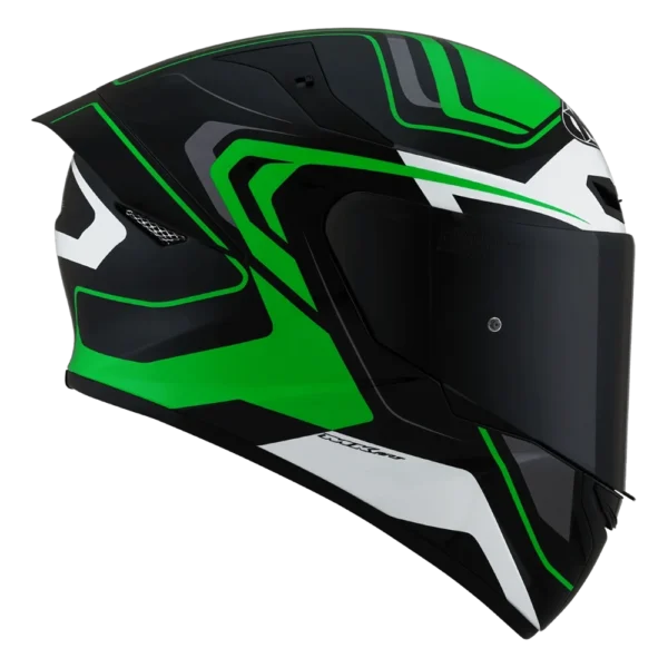 KYT TT-COURSE OVERTECH BLACK GREEN