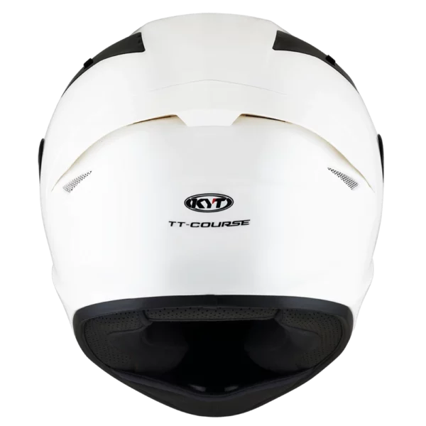 KYT TT-COURSE PLAIN GLOSS WHITE