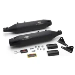 RED ROOSTER ASTRAL PRO EXHAUST FOR ROYAL ENFIELD METEOR 650 (MATTE BLACK)