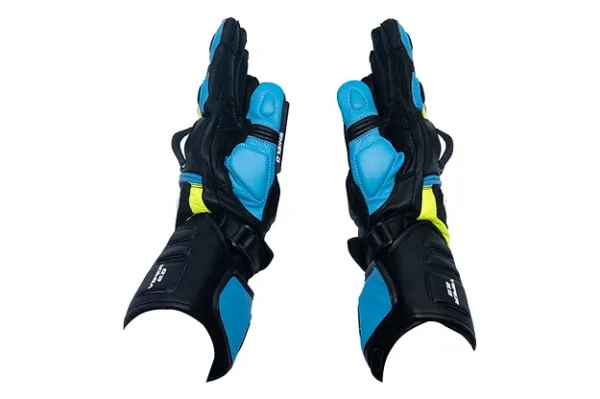 SHIELD VIPER 2.0 FULL GAUNTLET GLOVES BLUE HIVIZ