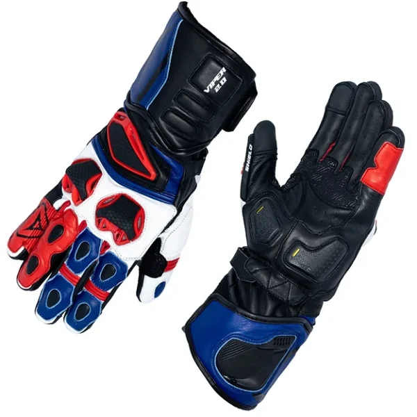 SHIELD VIPER 2.0 FULL GAUNTLET GLOVES BLUE RED