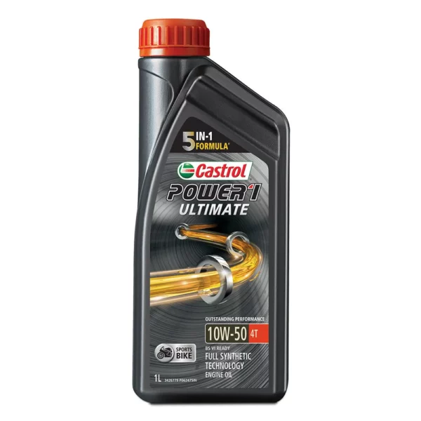Castrol POWER1 ULTIMATE 10W-50 4T Full Synthetic Engine Oil (1L)
