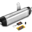 RED ROOSTER VERTEX EXHAUST FOR ROYAL ENFIELD HIMALAYAN (CHROME MATTE) - Image 2