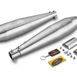 RED ROOSTER STELLAR EXHAUST FOR ROYAL ENFIELD GT 650 (CHROME MATTE)