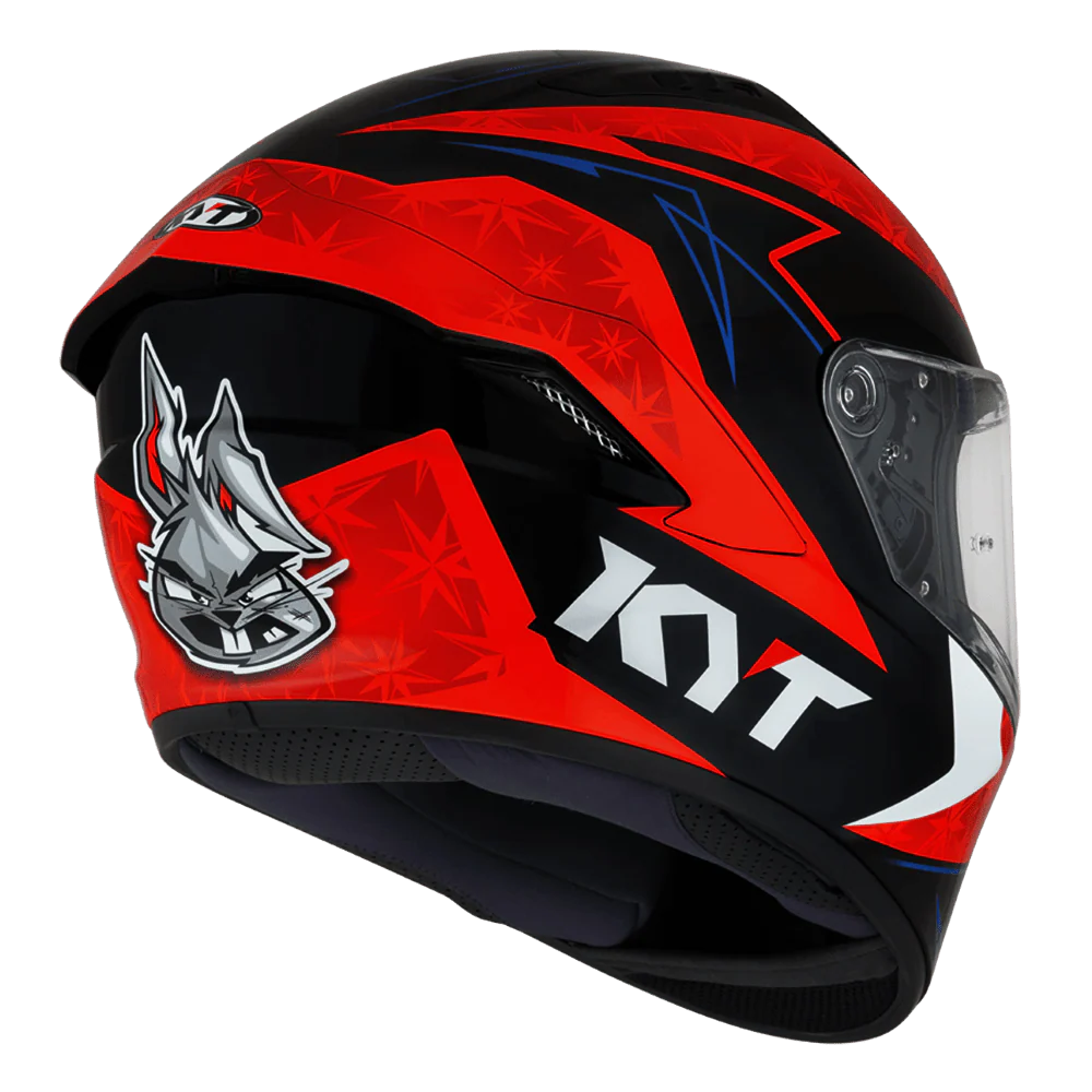 KYT NFR Augusto Fernandez Red Gloss Helmet (ISI & ECE 22.05)