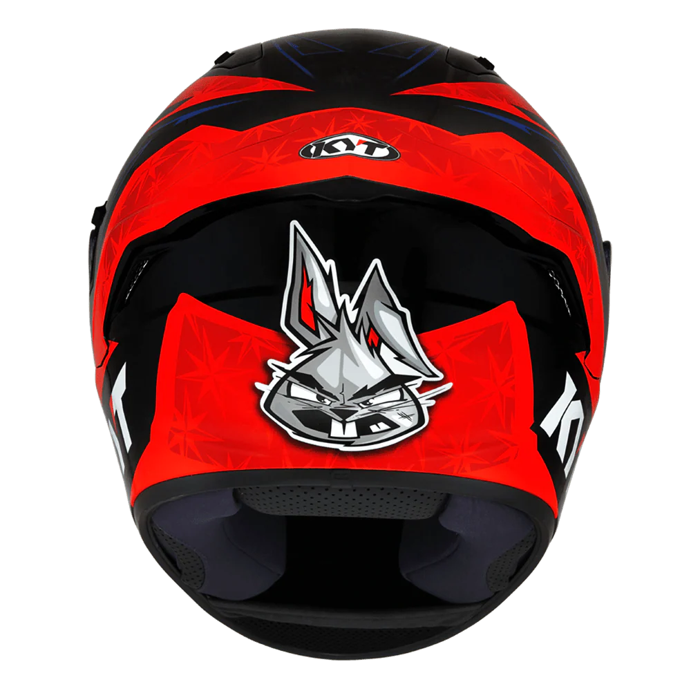 KYT NFR Augusto Fernandez Red Gloss Helmet (ISI & ECE 22.05)