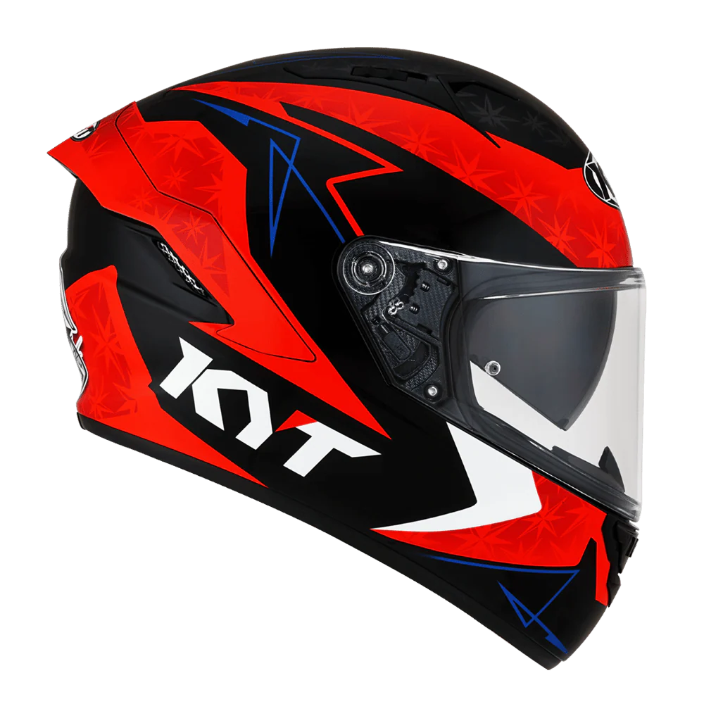 KYT NFR Augusto Fernandez Red Gloss Helmet (ISI & ECE 22.05)