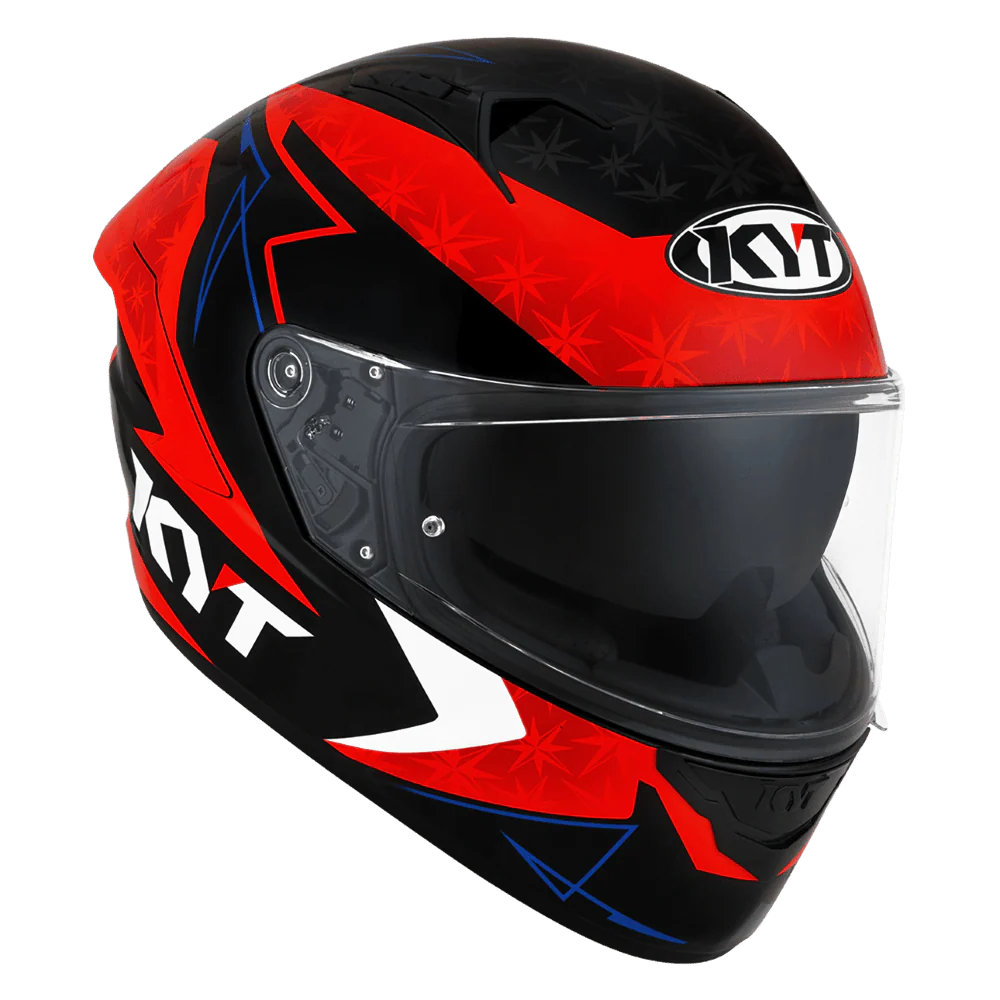 KYT NFR Augusto Fernandez Red Gloss Helmet (ISI & ECE 22.05)