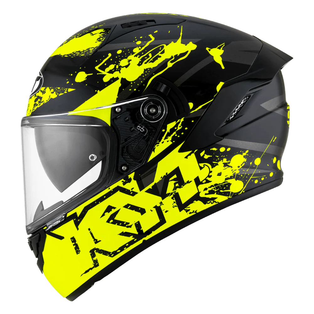 KYT NFR Neutron Yellow Full Face Helmet (ISI & ECE 22.05)