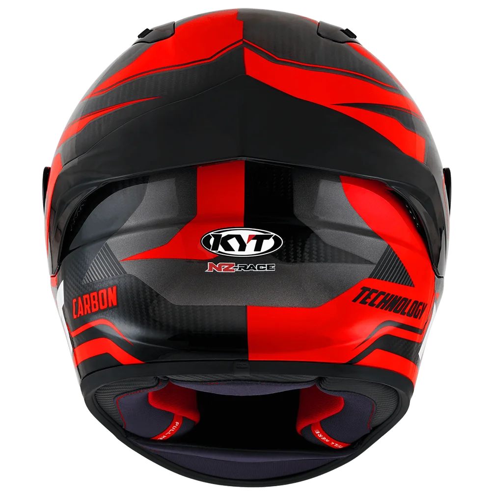 KYT NZ Race Carbon Competition Red Helmet