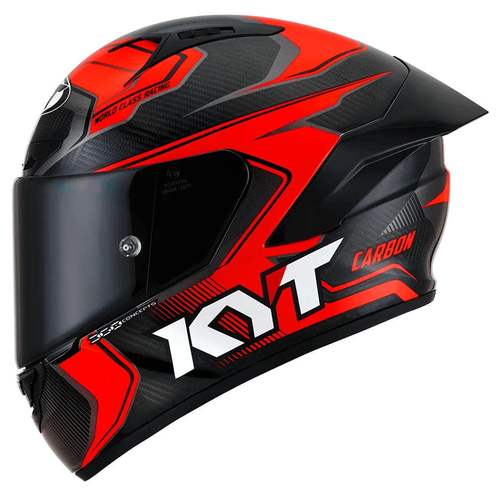 KYT NZ Race Carbon Competition Red Helmet
