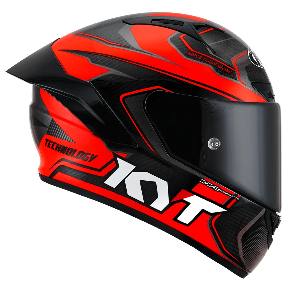KYT NZ Race Carbon Competition Red Helmet