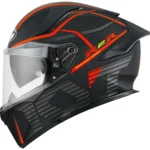 KYT R2R Pro Concept Matt Black Red Full Face Helmet