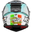Back view of KYT R2R Pro Foggia Misano 2022 Replica full face helmet