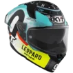 side front view of KYT R2R Pro Foggia Misano 2022 Replica full face helmet