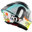 side back view of KYT R2R Pro Foggia Misano 2022 Replica full face helmet