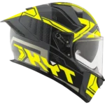 KYT R2R Pro Octane Matt Yellow Full Face Helmet
