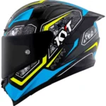 KYT Striker 2V #01 Gloss Black Blue Helmet