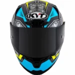 KYT Striker 2V #01 Gloss Black Blue Helmet