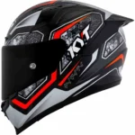 KYT Striker 2V #01 Gloss Black Red Helmet