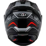 KYT Striker 2V #01 Gloss Black Red Helmet