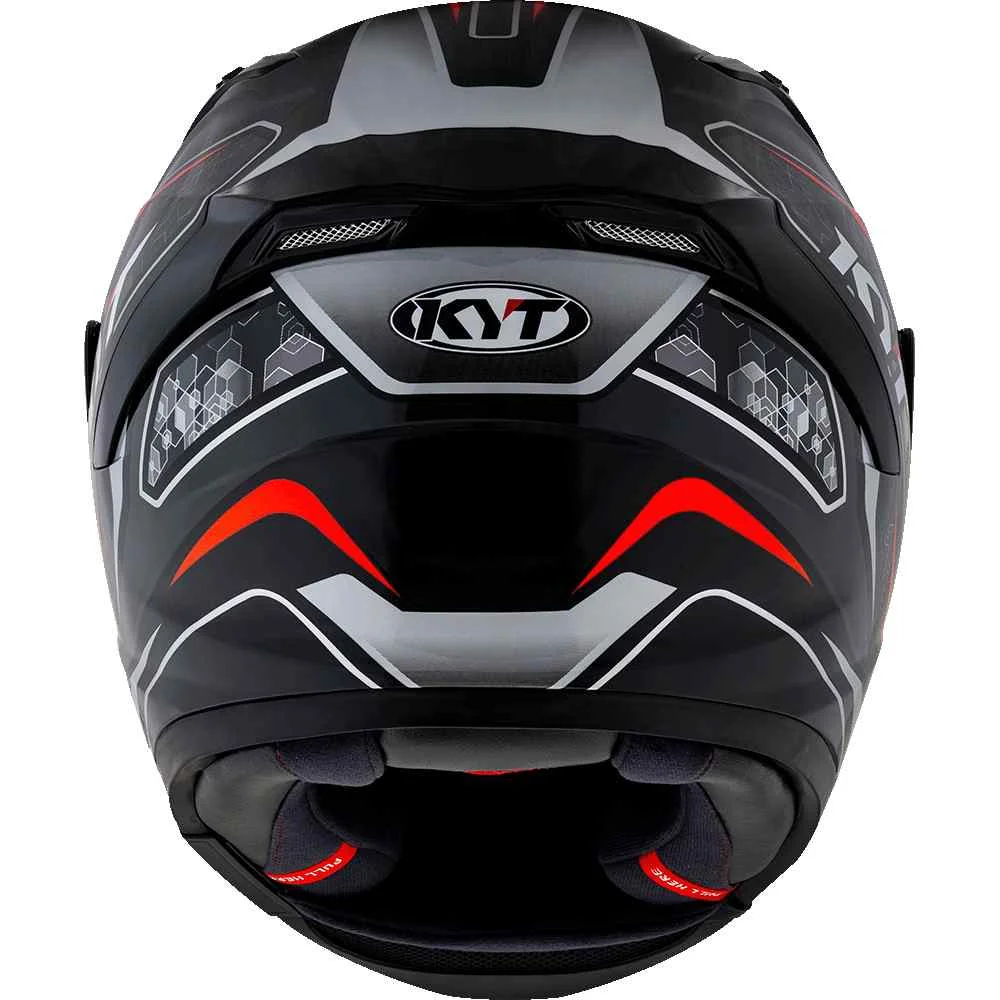 KYT Striker 2V #01 Gloss Black Red Helmet