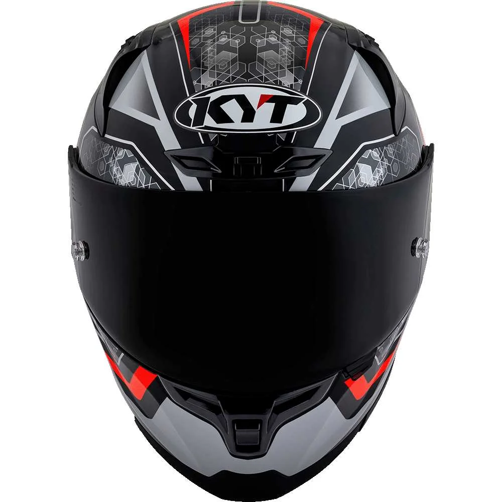 KYT Striker 2V #01 Gloss Black Red Helmet