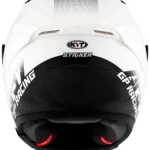 KYT Striker 2V AF37 Livery Gloss Black White Helmet