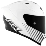 KYT Striker 2V AF37 Livery Gloss Black White Helmet