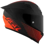 KYT Striker 2V AF37 Livery Matt Black Red Helmet