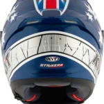 KYT Striker 2V Brock Parkes Replica Gloss Blue White Helmet