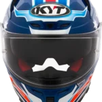 KYT Striker 2V Brock Parkes Replica Gloss Blue White Helmet