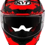 KYT Striker 2V Neutron Gloss Black Red Helmet