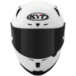 KYT Striker 2V Plain Gloss White Helmet