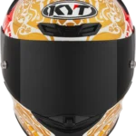 KYT TT Revo Enea Bastianini Indonesia Replica 2023 Gloss Pearl White Helmet