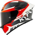 KYT TT Revo Gear Black Red Gloss Helmet