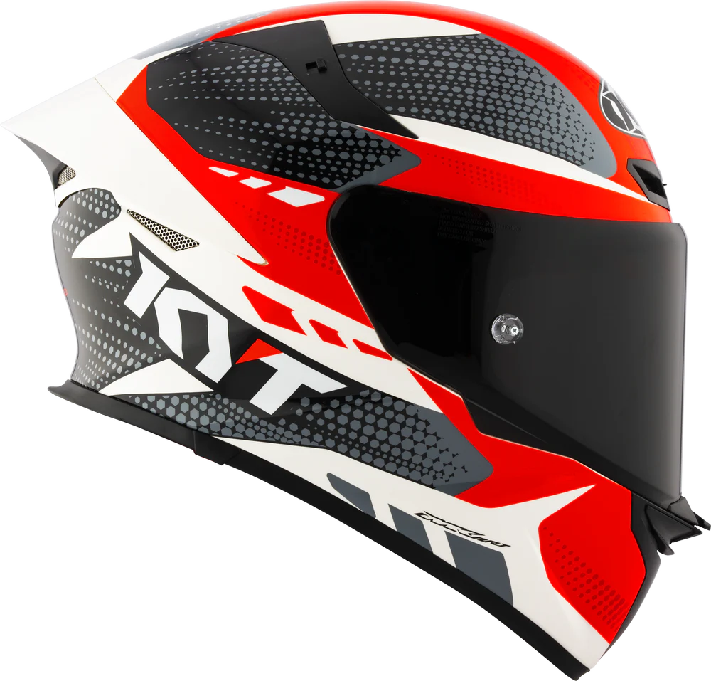 KYT TT Revo Gear Black Red Gloss Helmet
