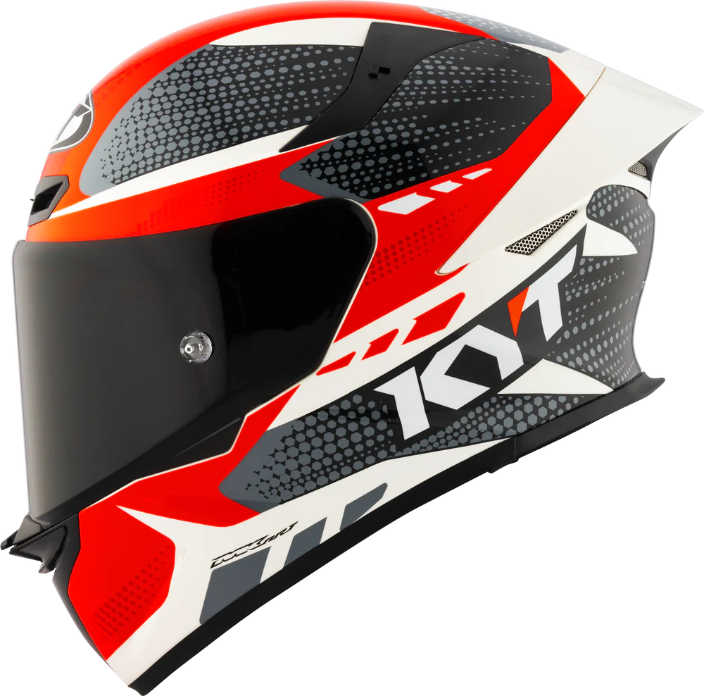 KYT TT Revo Gear Black Red Gloss Helmet