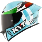 KYT TT-Revo Leopard Racing Replica Tricolore Gloss Full Face Helmet