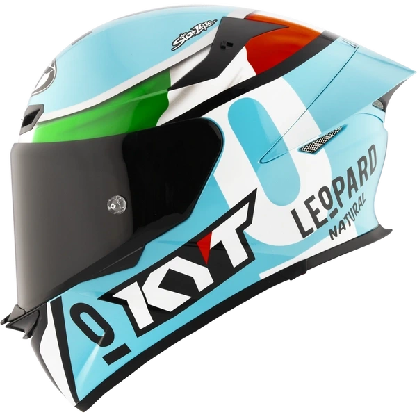KYT TT-Revo Leopard Racing Replica Tricolore Gloss Full Face Helmet