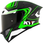 KYT TT-Revo Overtech Black Green Full Face Helmet