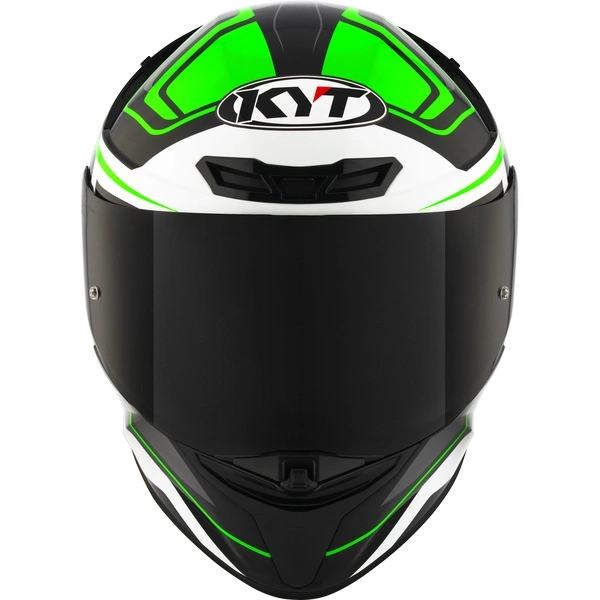 KYT TT-Revo Overtech Black Green Full Face Helmet