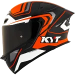 KYT TT Revo Overtech Black Orange Gloss Full Face Helmet